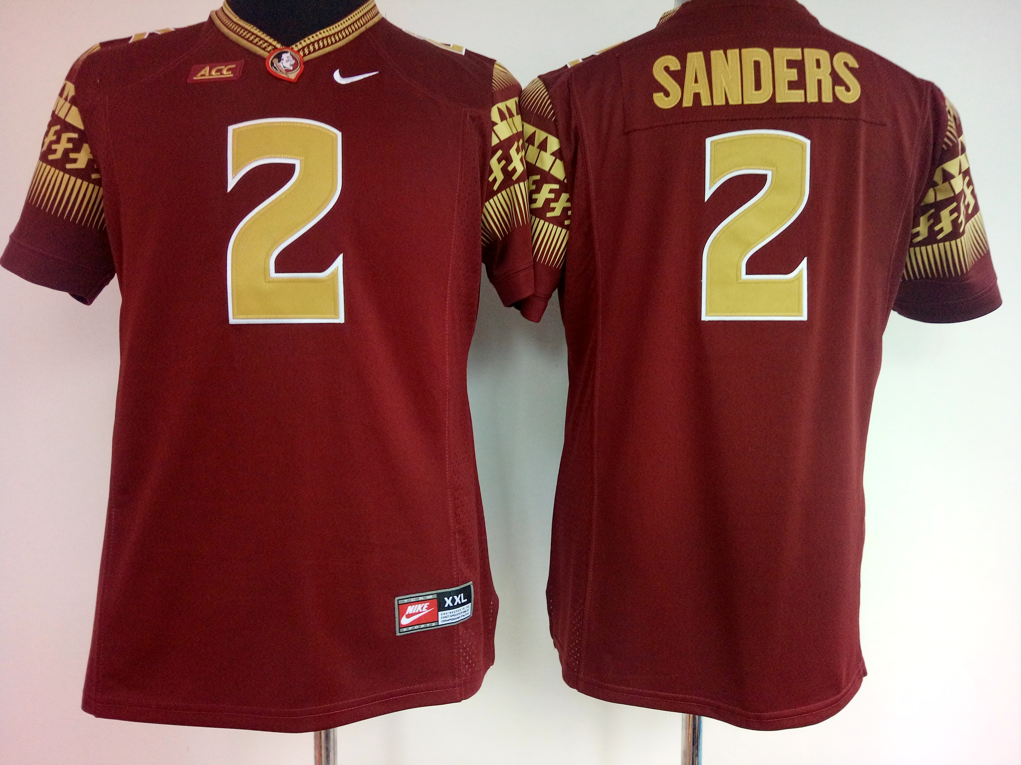 NCAA Womens Florida State Seminoles Red #2 Sanders jerseys